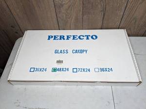 lot 1243 image: NEW Perfecto Glass Canopy 48 x 24