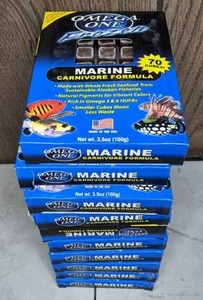 lot 1200 image: 10 NEW Packages Omega One Frozen Marine Carnivore Formula, 3.5 oz. Pkg.