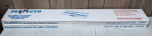lot 1225 image: 2 NEW Boxes Perfecto Glass Canopy Safe Aquarium Glass Top