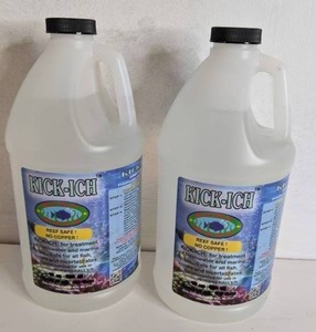 lot 1436 image: Set of (2) NEW Kick-ich - Treatment for Elimination of Ich - 64OZ