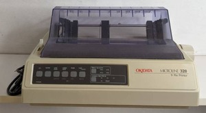 lot 1450 image: Okidata Microline 320 Ge5253p 9 Pin Printer