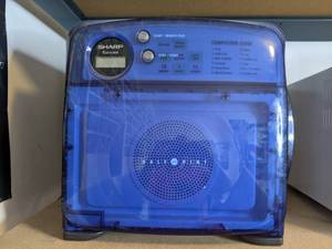 lot 1307 image: Sharp Half Pint Microwave Oven (Blue)