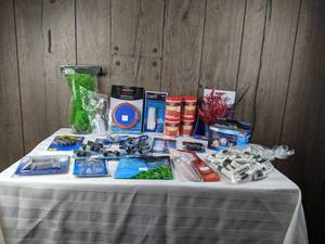 lot 1280 image: Large Assortment of New Aquarium Accessories (Weasel Fat Silicone Lubricant, Calcium Test Kit, Air Diffusers, and more)