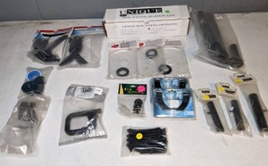 lot 1417 image: Aquarium Parts Unique LED Lighting Mounting Hardware, Docking Mount, Venture Valve, & More