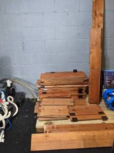 lot 1419 image: Array of Cedar Wood Planks