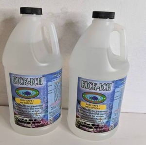 lot 1439 image: Set of (2) NEW Kick-ich - Treatment for Elimination of Ich - 64OZ