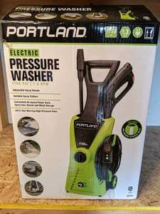 lot 18 image: NEW Portland Electric Pressure Washer 1750 PSI