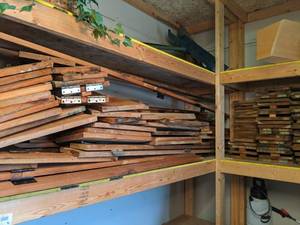 lot 1351 image: Large Collection of Cedar Boards, Various Sizes