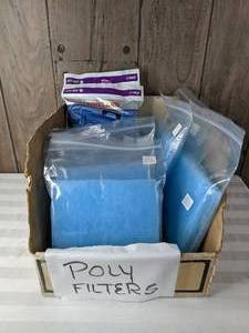 lot 1377 image: Assortment of Marineland Filters Bio-Wheel Emperor Power Filter Cartridges and Poly Filters