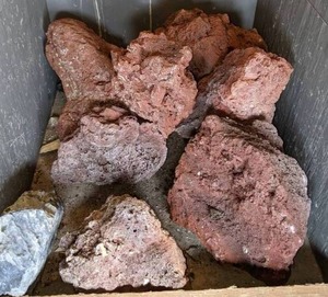lot 1508 image: Batch of Orange-Red Coral-Like Rocks