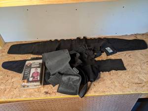 lot 1371 image: Set of (5) Western Safety Lumbar Support Belts, L and XL