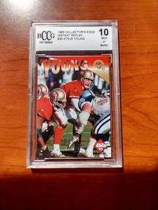 1995 Collectors Edge Steve Young - BCCG 10