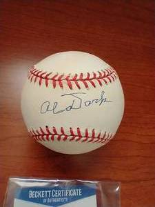Signed Al Dark Official MLB Baseball - WCOA