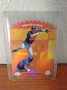 1996 Upper Deck Hot Commodities Roberto Alomar Die-Cut Insert Card