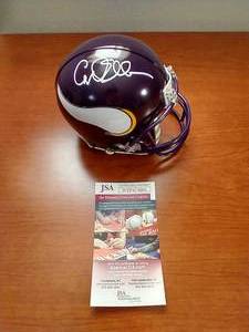 Signed Carl Eller Vikings Mini Helmet - WCOA
