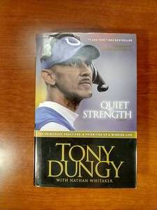 Signed Tony Dungy Book With Religious Inscription