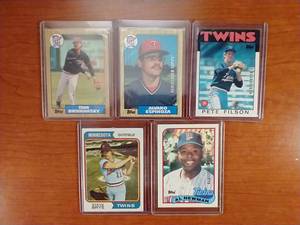 5 Vintage Topps Buyback Minnesota Twins Cards