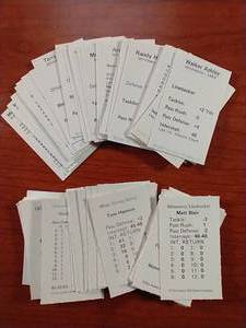 1980s Avalon Hill Strategy Game Minnesota Vikings Cards