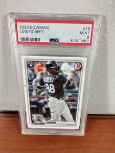 2020 Bowman Luis Robert Rookie Card - PSA9