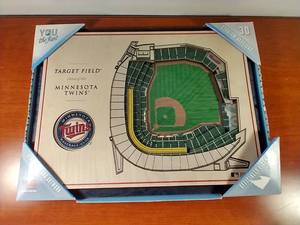 Brand New Wooden 3D Plaque of Target Field