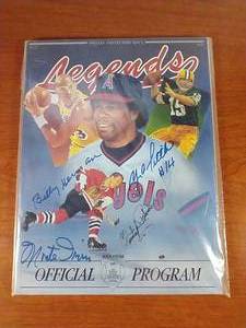 National Sports Collectors Convention Program With Multiple Signatures