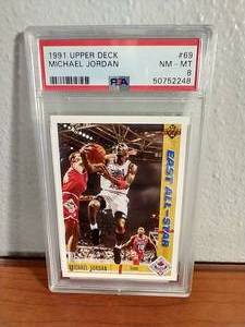 1991 Upper Deck Michael Jordan Card - PSA8