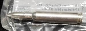 lot 02 image: 2 TROY OZ .999 FINE SILVER BULLET LITTLETON SEALED