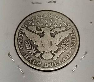 lot 12 image: 1912 US BARBER HALF DOLLAR