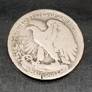 lot 14 image: 1929-S WALKING LIBERTY HALF DOLLAR