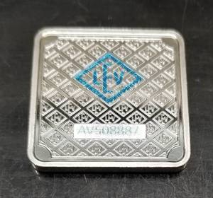 lot 16 image: 1 TROY OZ .999 FINE SILVER GEIGER GERMAN BAR SQUARE