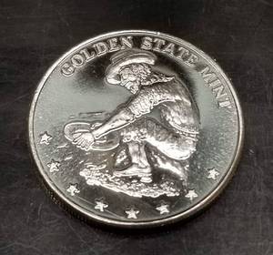 lot 40 image: 1 TROY OZ .999 FINE SILVER PROSPECTOR