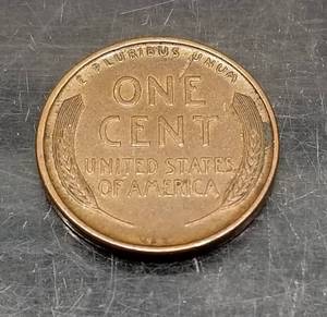 lot 43 image: 1909 VDB US WHEAT CENT