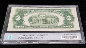 1953 US $2 RED SEAL FEDERAL RESERVE NOTE