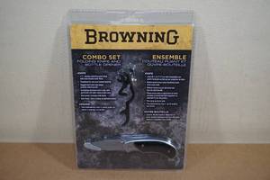lot 256 image: NEW Browning Folding Knife and Bottle Opener Combo Set