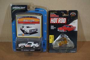 lot 176 image: Hot Rod Collectible Cars - Greenlight Camaro, Racing Champions Pick Up
