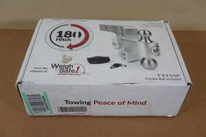lot 8 image: NEW 180 Hitch Adjustable 2 and 2-516 Receiver Hitch