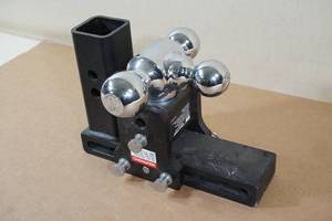 lot 9 image: NEW BW Tow and Stow Adjustable Triple Ball Receiver Hitch