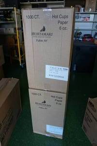lot 134 image: 2000 Huhtamaki 6 Oz Hot Cups - Bull Run Coffee