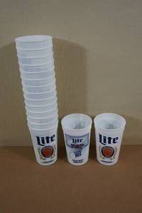 lot 160 image: Miller Lite Plastic Cups - Stick With Your Pick