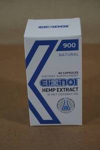 lot 169 image: Elixinol Hemp Extract in MCT Coconut Oil Dietary Supplement - 60 Capsules