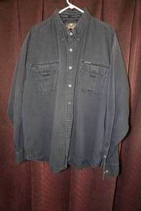 lot 203 image: Harley Davidson Long Sleeve Button Up Shirt - Mens XXL