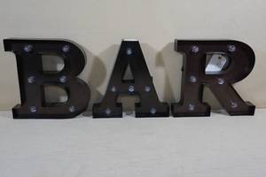 lot 218 image: Light Up BAR Sign - Battery Operated