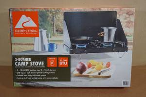 lot 232 image: NEW Ozark Trail 2 Burner Propane Camp Stove