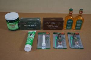 lot 239 image: Mens Hygiene Products - Soap, Styling Gel, Moustache Wax