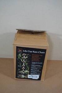 lot 275 image: Ancient Graffiti Lily Cup Rain Chain