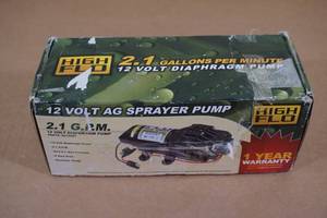lot 21 image: High Flo 12 Volt AG Sprayer Pump