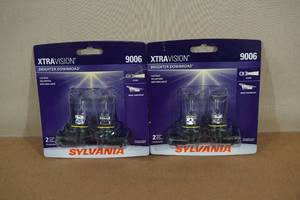 lot 22 image: Sylvania Xtravision Brighter Downroad Halogen Headlights - 9006