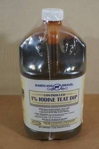 lot 34 image: Dairyland Brand 1% Iodine Teat Dip 1 Gallon