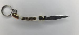 2.5 DAMASCUS STAG TOOTHPICK