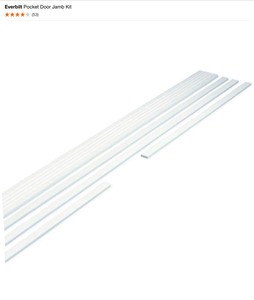Onward 96 in.  &. 72 in. Steel Bypass Door Hardware Kits & Everbilt Pocket Door Jamb Kit. See Pictures